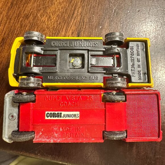 Vintage Corgi Juniors Diecast School Red Tour Bus Toys - Picture 8 of 9